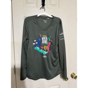 runDisney Wine & Dine Half‎ Marathon 2022 Soul Long Sleeve Shirt Green Small